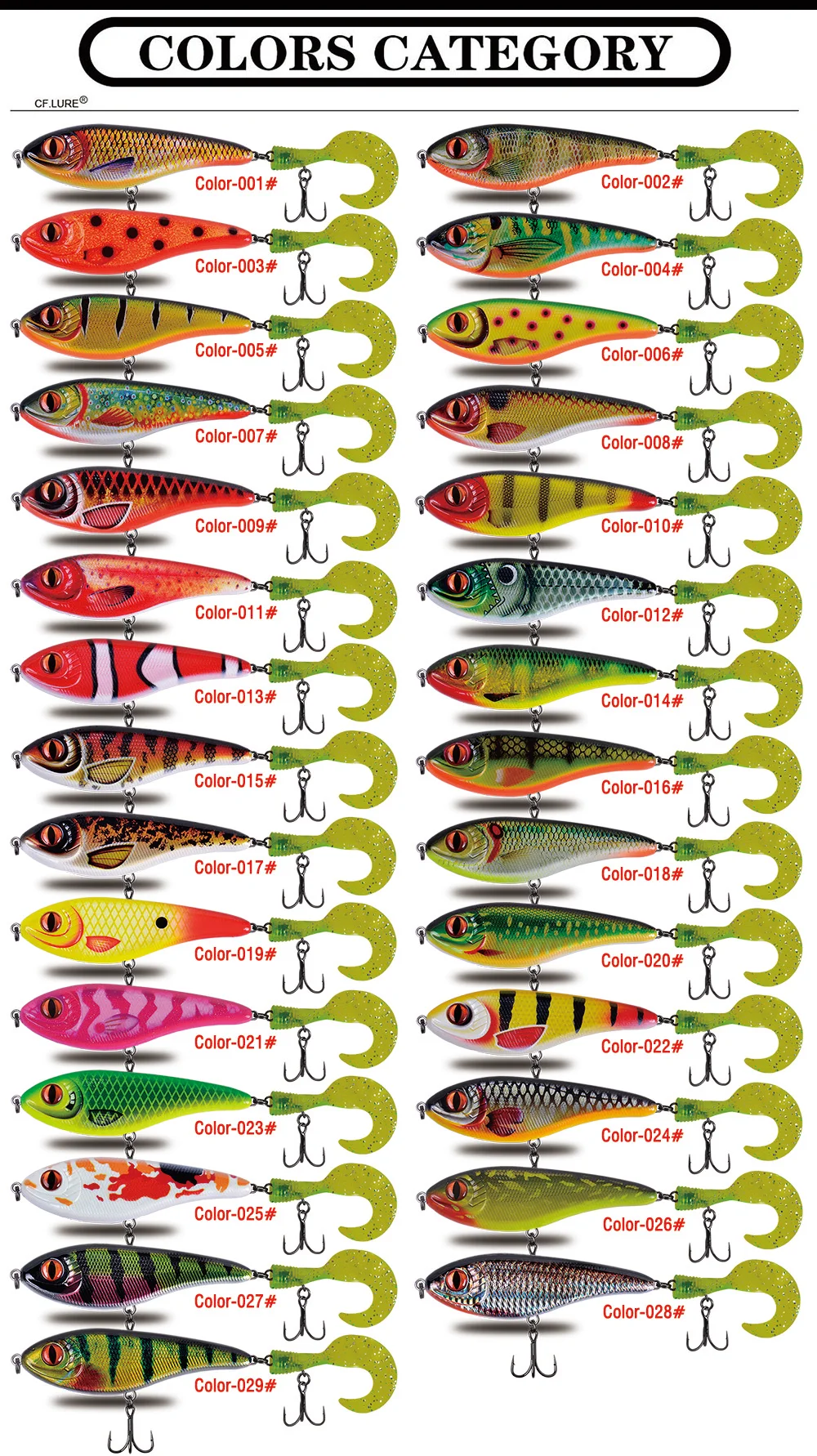 Explore los diversos colores y diseños de señuelos de pesca para experiencias de pesca óptimas