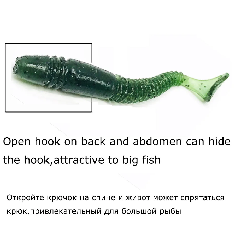 Señuelo Swimbait Shad con aroma salino – Vinilo blando para depredadores - imagen 2