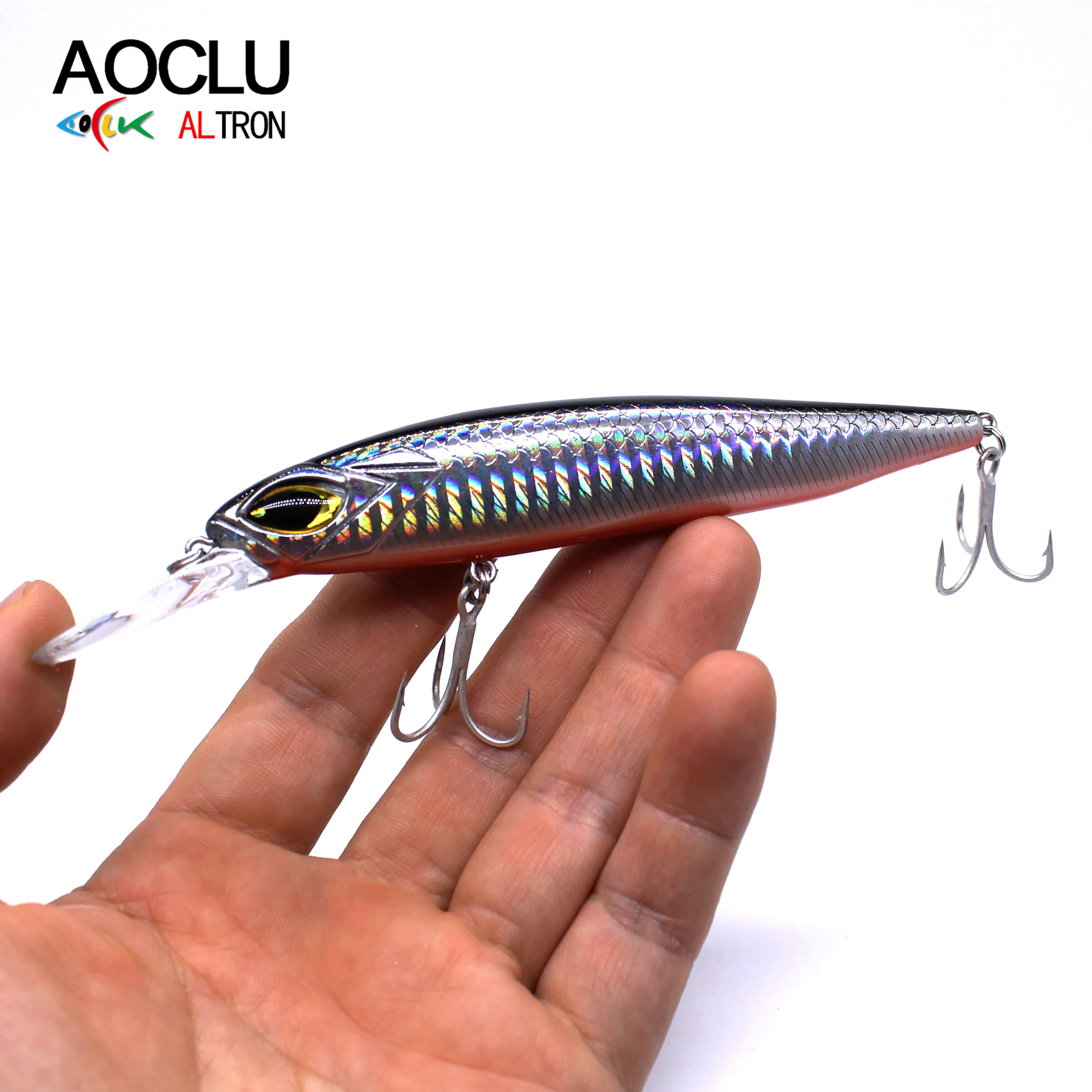 AOCLU-señuelo de pesca flotante Wwobbler, cebo duro Crank Minnow Shad, imán de transferencia de peso, caza oceánica, 140mm, 20g de profundidad, 3,2 m - imagen 2