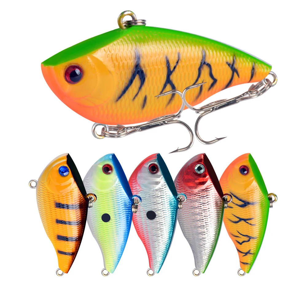 Señuelos de plástico VIB para Pesca, vibración de 7,3g y 5,5 cm, cebo duro Artificial para Pesca, 1 unidad
