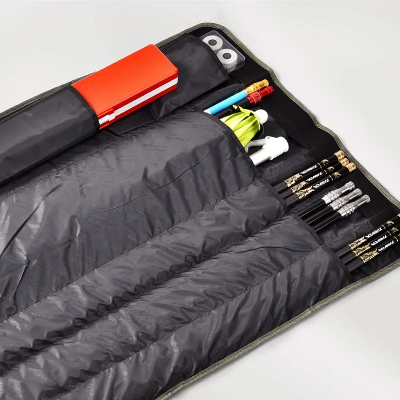 Bolsa de caña de pescar de 150cm, estuche portátil de una sola capa, accesorios de almacenamiento de aparejos de pesca, bolsa de paraguas de pesca plegable enrollable - imagen 3