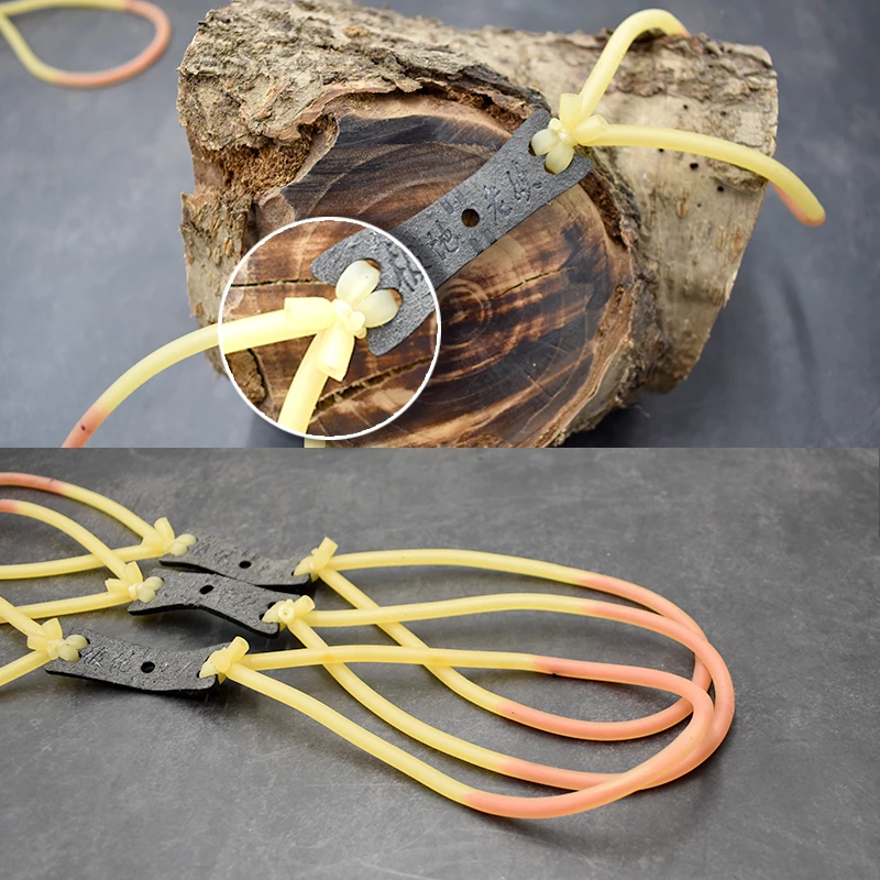 Banda de goma elástica redonda para tirachinas, accesorio fuerte para pelota de barro, catapulta deportiva al aire libre, tiro y caza, 3 o 6 unidades - imagen 5