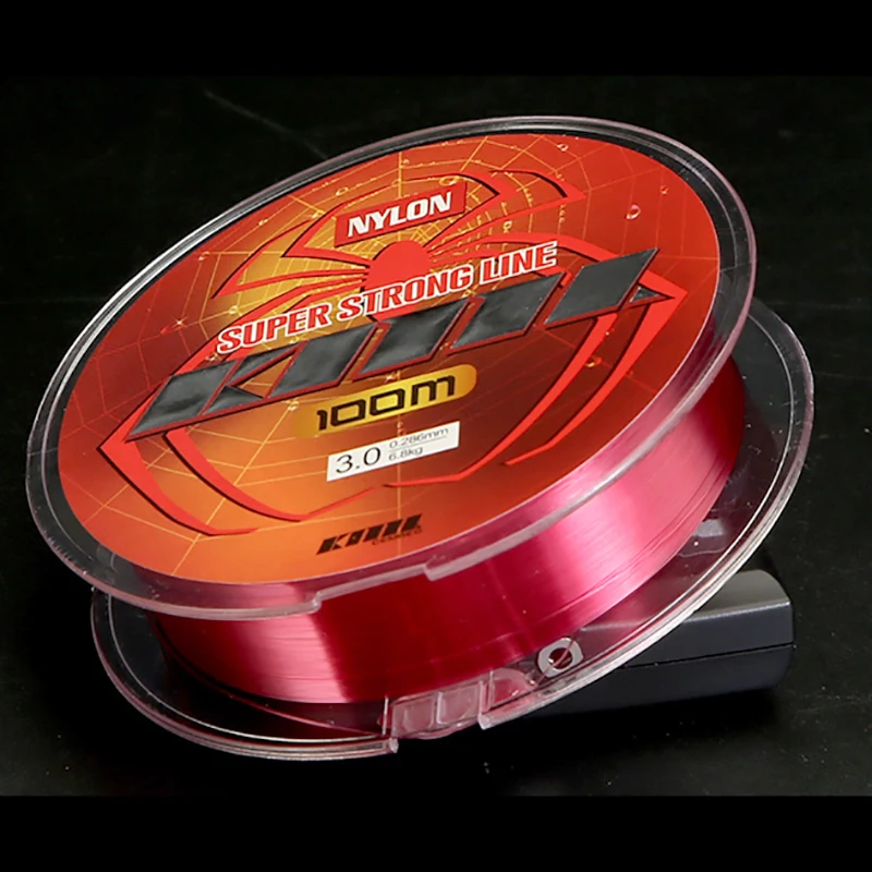 CEMREO-sedal de nailon de 100m, hilo de pesca de baja memoria, de alta resistencia, superfuerte, accesorios de pesca de carpa - imagen 2