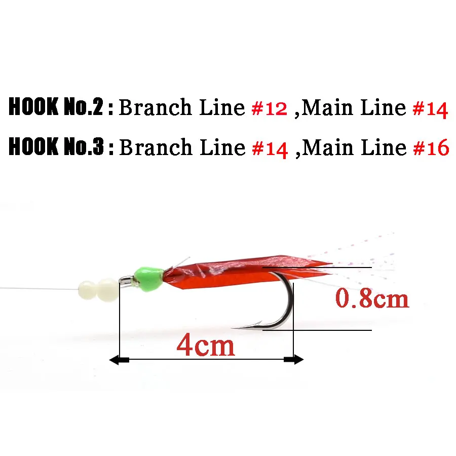 Anzuelo sabiki grande de 9 ganchos, conjunto de anzuelos de cuerda de pesca en el mar, aparejo Vertical, menhaden, ribbonfish o mullete, caballa con madeja, 1 bolsa - imagen 3