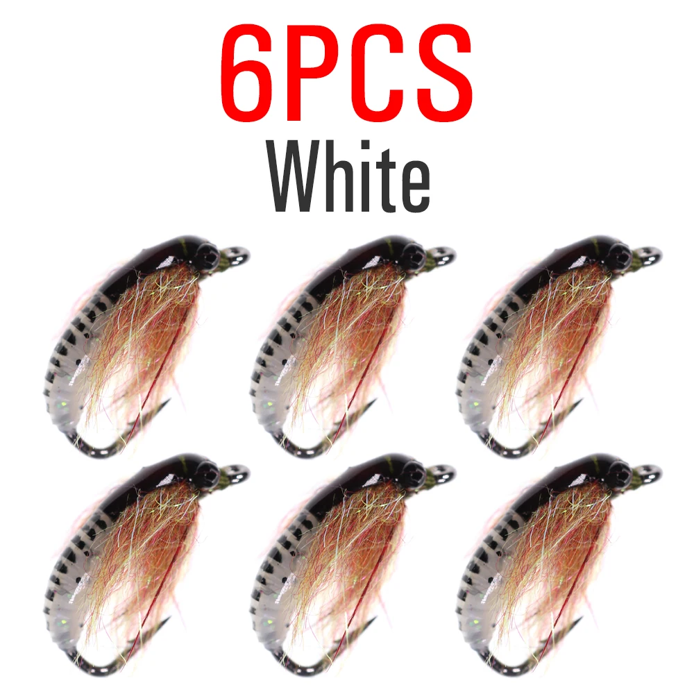 6pcs  White