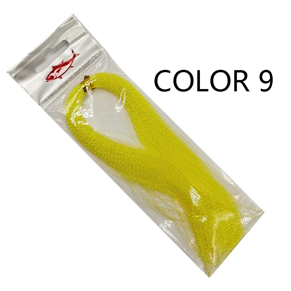 5 paquetes/pesca atado cristal trenzado Flashabou oropel holográfico mosca Flash para anzuelo señuelo Material de fabricación - imagen 5
