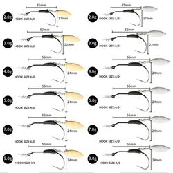 Anzuelo Swimbait hoja willow weighted 2-9g