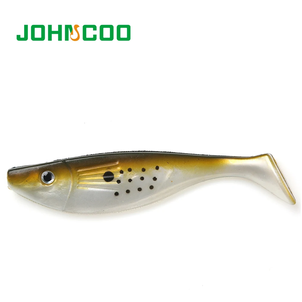 Señuelo de pesca de goma para Sábalo, cebo Artificial de 110mm, 11,5g, cabeza de plantilla, suave, 3 unidades por lote - imagen 5