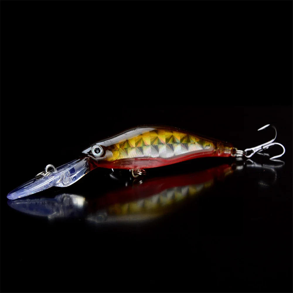 1 Uds pececillo con láser de señuelo de pesca Artificial cebo duro Crankbait 9,5 cm 7g hundiendo Wobblers Peche Bass pescar lucios carpas y abordar - imagen 2