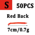 50pcs red s