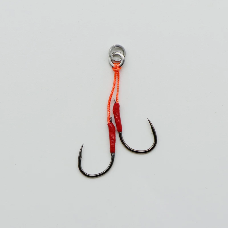 Anzuelo ligero de pesca de Jigging lento, anillo sólido de agua salada, 10 piezas JK SZ10, tamaño 6, 8, 11, 13 - imagen 2