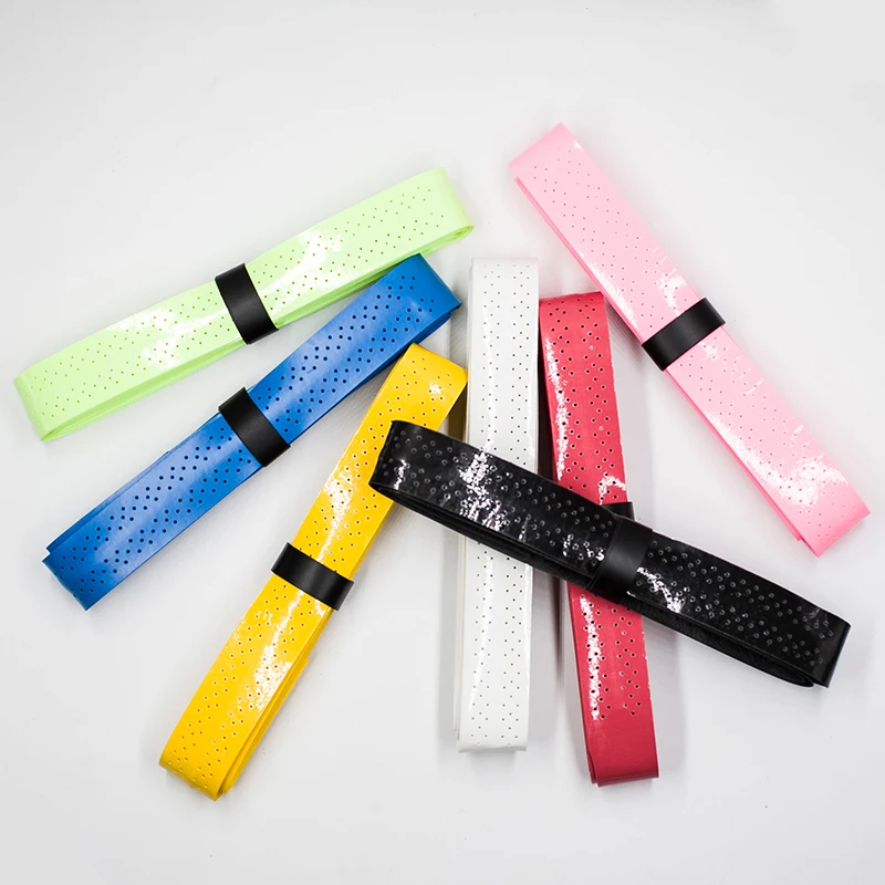 Cinta de envoltura para MANGO de caña de pescar, cinturón absorbente para el sudor, antideslizante, alargar, envolver la raqueta, 6 unids/lote - imagen 3