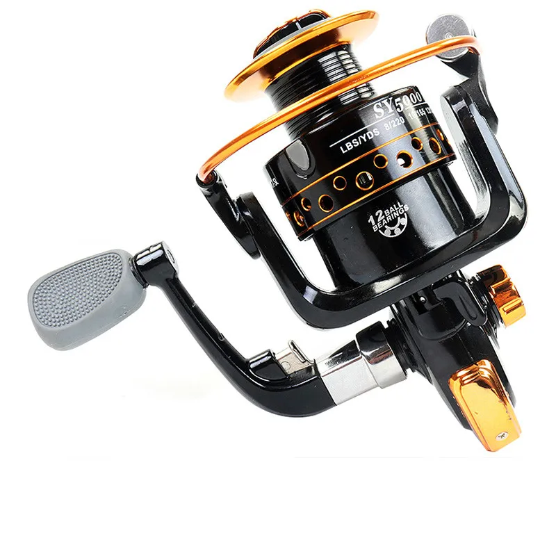 Carrete De Pesca giratorio, accesorio para agua dulce y salada, Serie 2000-7000, 5,1: 1 - imagen 3