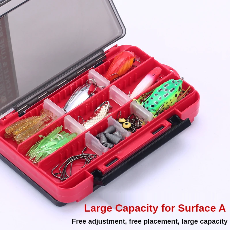 PURELURE-cajas de aparejos de pesca, tablero ajustable, diseño lateral EVA, doble cara, accesorios de pesca, cabeza de plantilla, cajas de anzuelo de señuelo, almacenamiento - imagen 3
