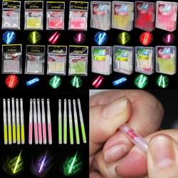 Juego de flotadores luminosos para pesca nocturna, boya flotante de 4,0x38mm, accesorio fluorescente, palo de luz, accesorios para carpa de fiesta, 20 Uds.
