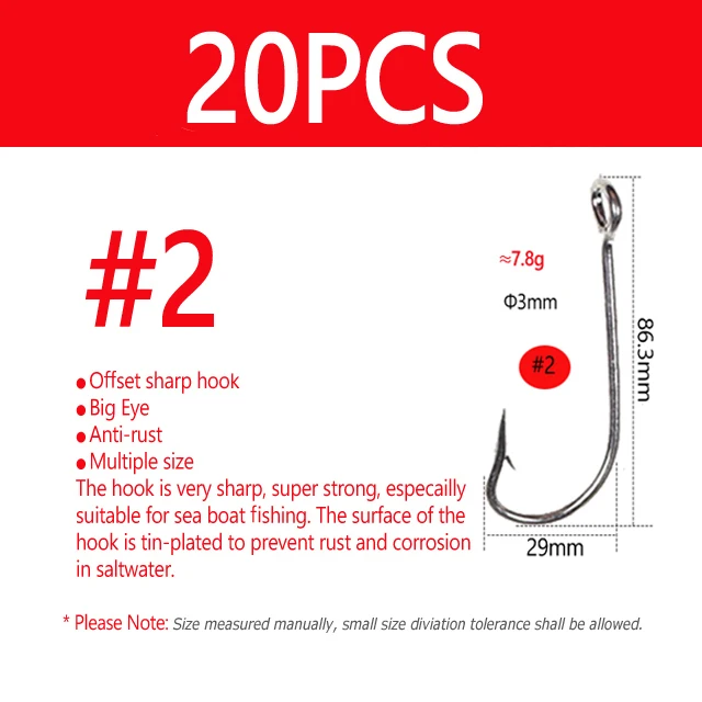 20pcs  Size 2