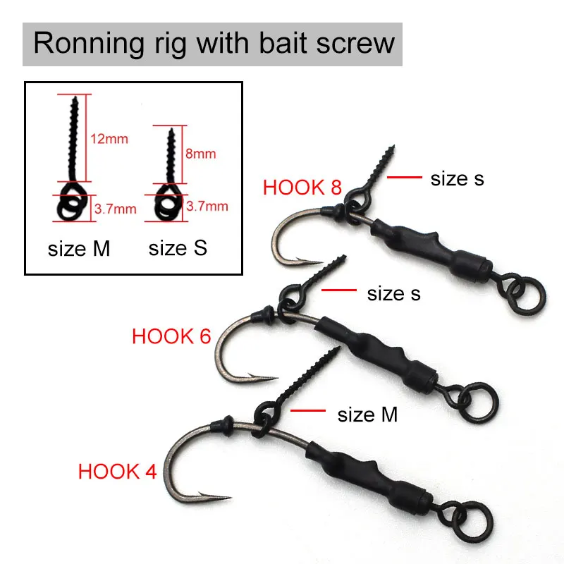 Aparejos de pelo montados para pesca de carpa - imagen 3