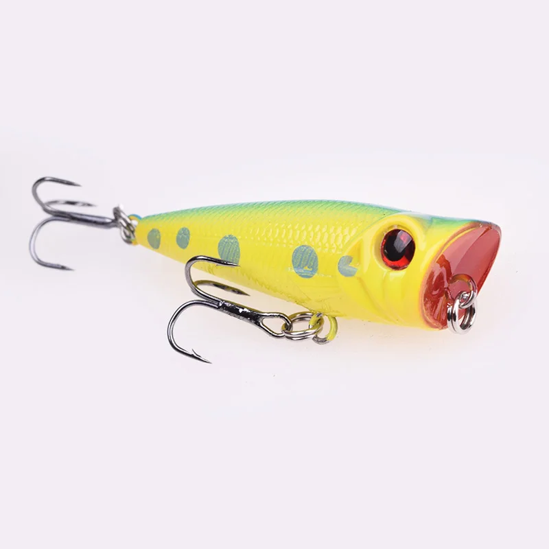 Señuelo de Pesca Popper, 5cm, 4,5g, plástico ABS duro, Wobbler, Rattlin, Crankbait, Minnow, cuchara, aparejos de Pesca, 1 ud. - imagen 3