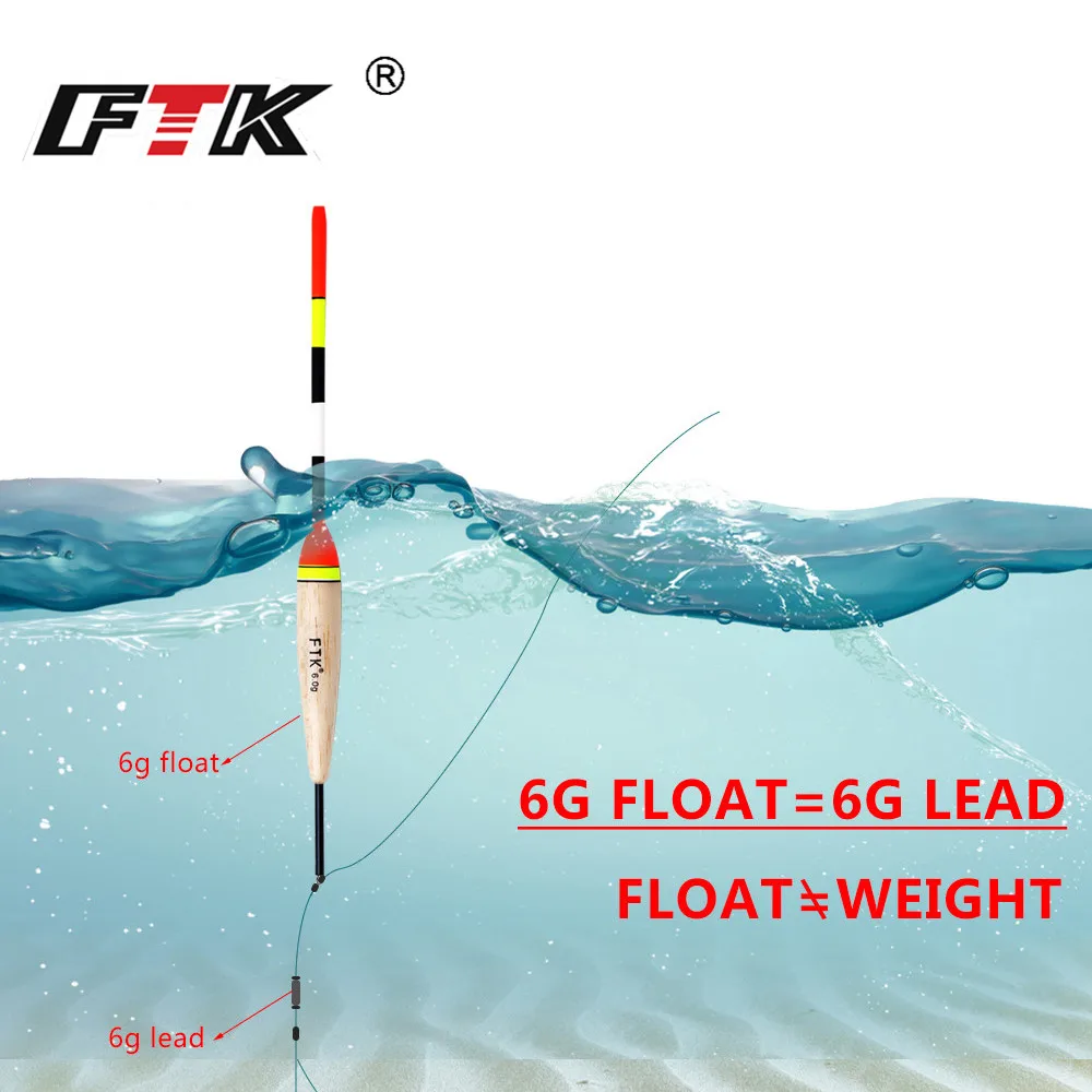 FTK 5 uds flotador de pesca de abeto Barguzinsky longitud 19cm-23cm peso flotante 2g 3g 4g 5g 6g boya Vertical para accesorios de pesca de carpa - imagen 5