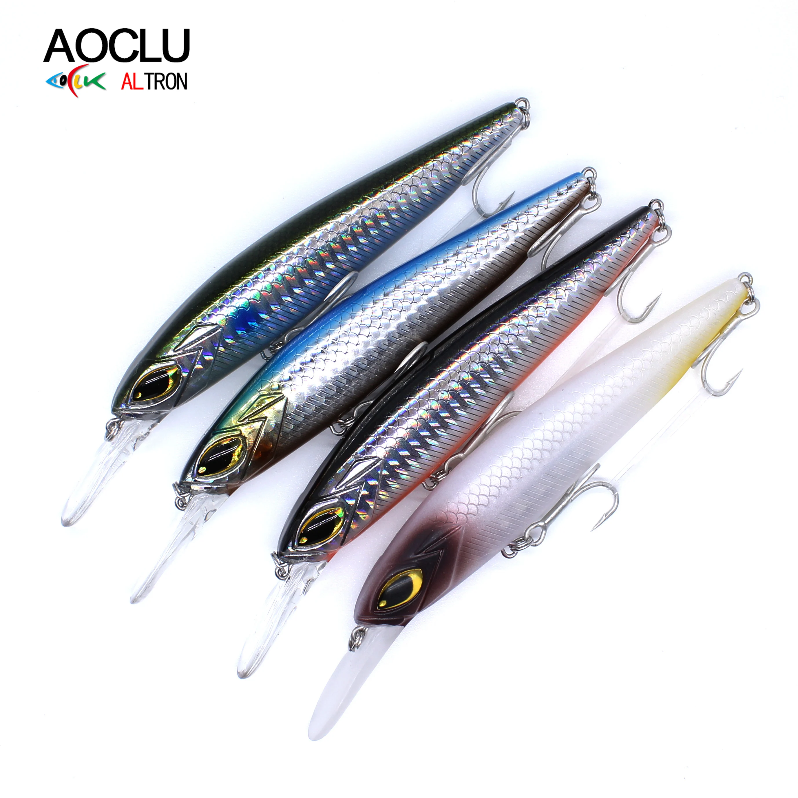 AOCLU-señuelo de pesca flotante Wwobbler, cebo duro Crank Minnow Shad, imán de transferencia de peso, caza oceánica, 140mm, 20g de profundidad, 3,2 m - imagen 5