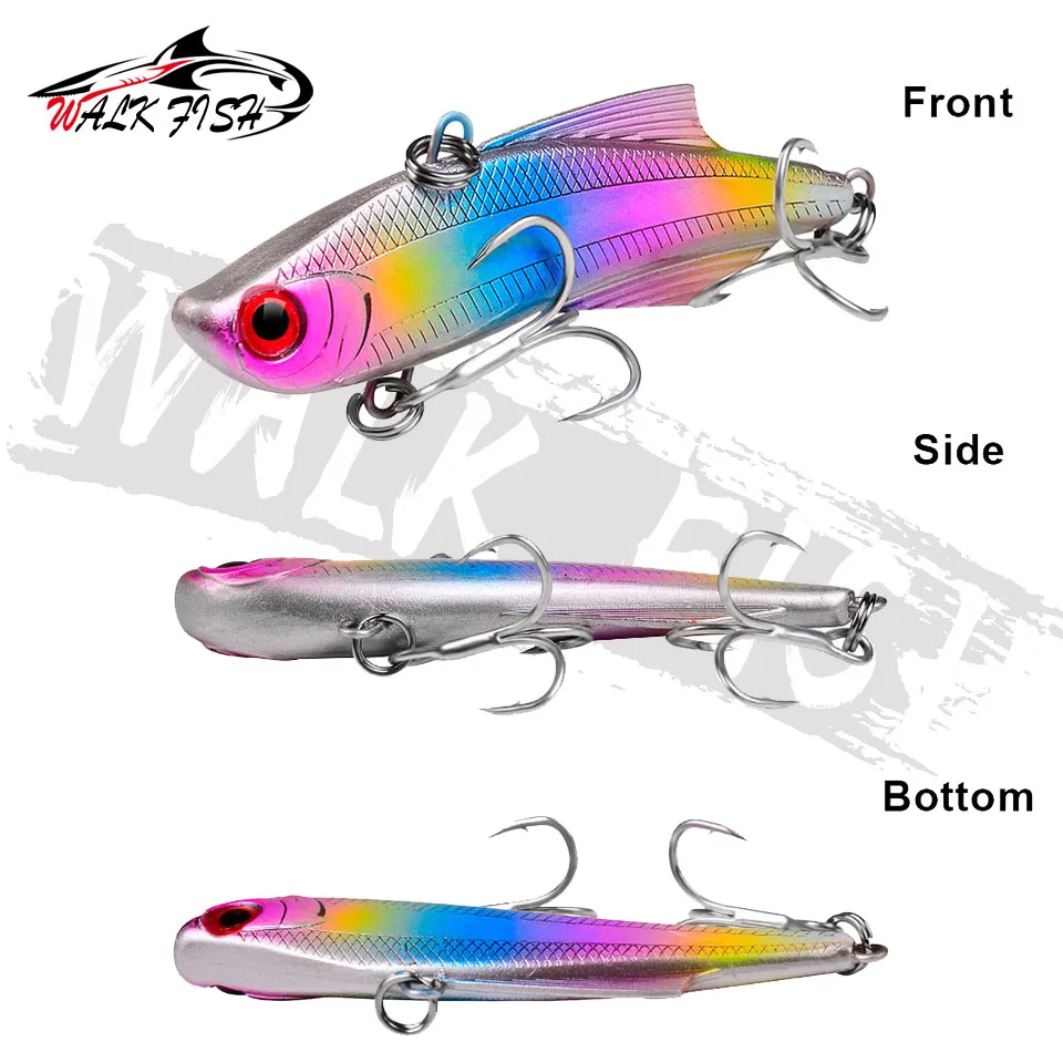 WALK FISH-cebos de pesca que se hunden, Señuelos de Pesca de 7cm, 20g, 9,5 cm, 26g, plástico duro, vibración Artificial, Jigging de hielo de invierno, cebo de Lucio - imagen 4