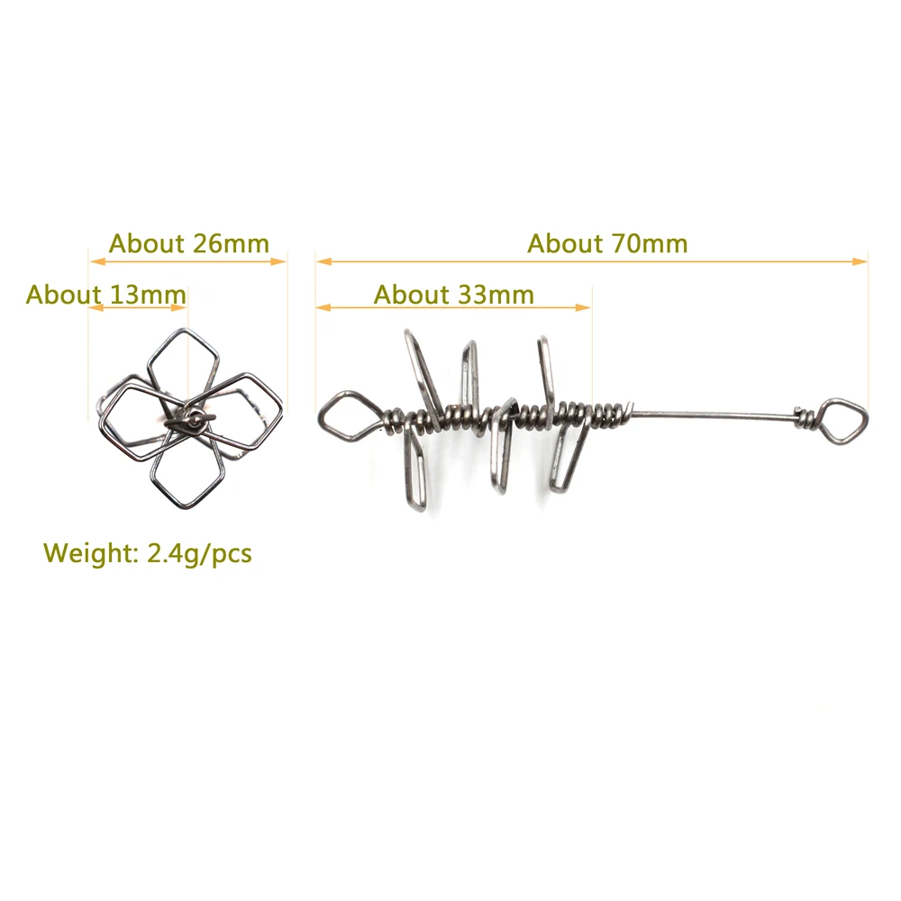 MNFT-anzuelo de explosión, plantilla de mazza, conector de alfileres de pesca de carpa, herramienta de aparejos de señuelo de pesca, nuevo estilo, equipo de pesca al aire libre, 6 uds. - imagen 2