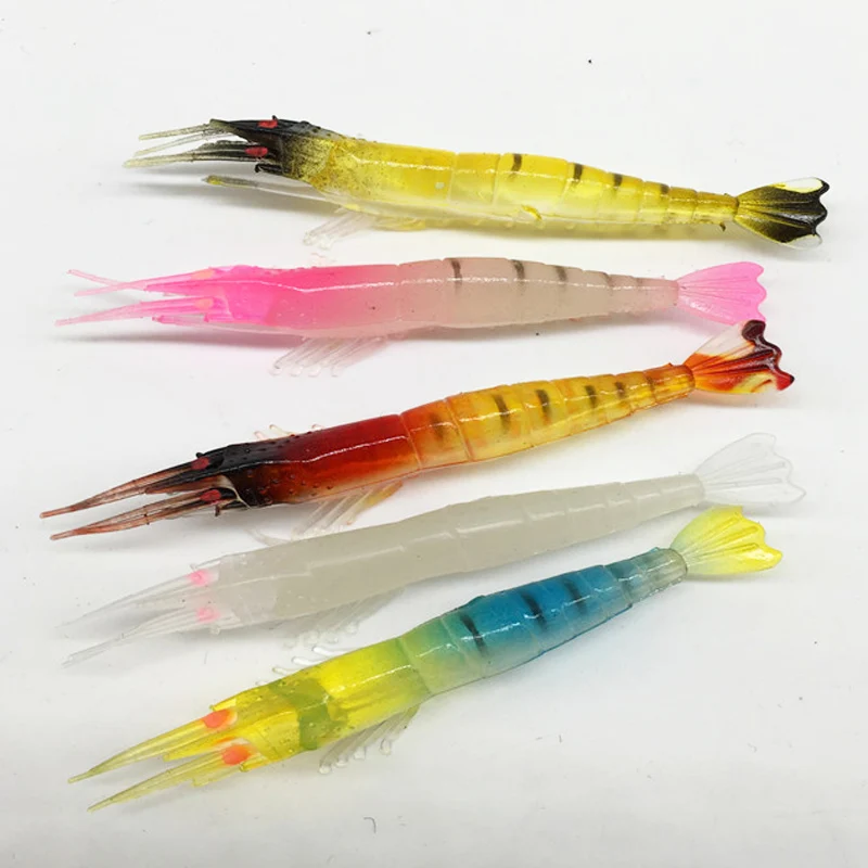 Cebo Artificial de silicona suave con anzuelos giratorios, aparejos de pesca, 9cm, 6g, cuentas luminosas, envío rápido, 1 unidad, gran oferta, nuevo - imagen 5
