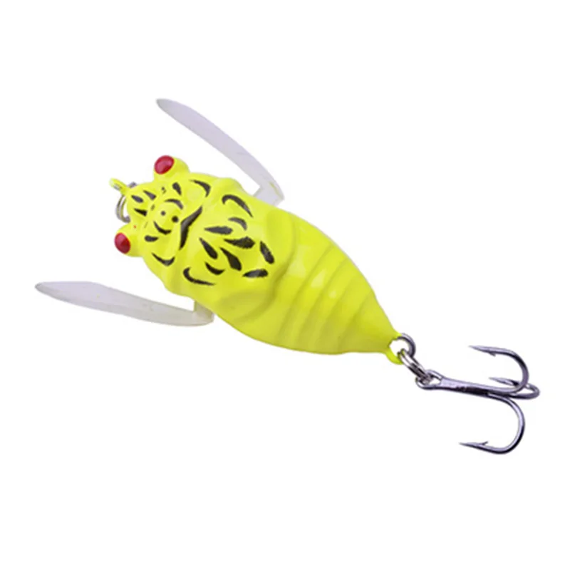 Topwater-señuelo de Pesca de Cicada, 50mm, 4,5g, Wobblers, Crankbaits, cebo duro de insectos artificiales, Pesca Minnow Leurre Isca Peche, 1 ud. - imagen 4