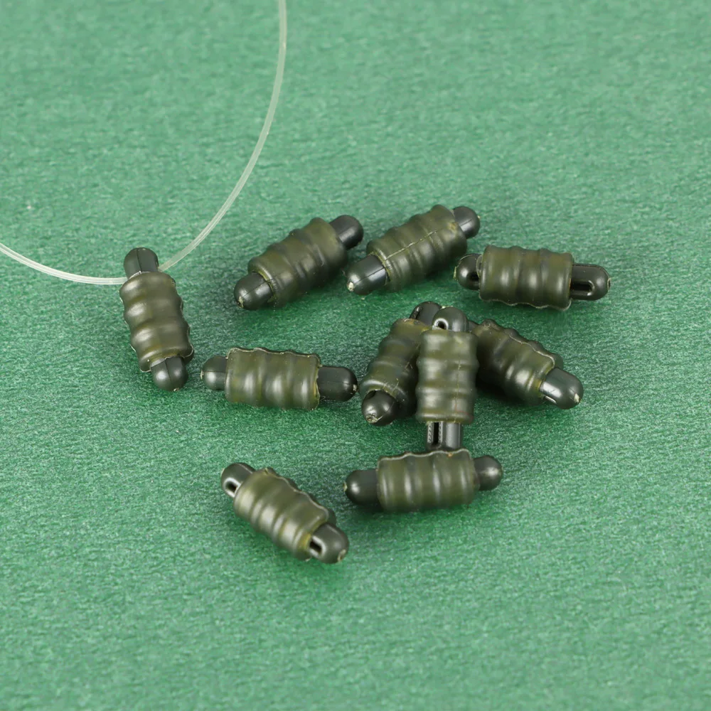 Alimentador de método de cuentas de parada de cambio rápido, Conector de aparejo de pesca de carpa, soporte de línea de cuentas, equipo de aparejos de carpa, herramienta de pesca, 10 piezas - imagen 3