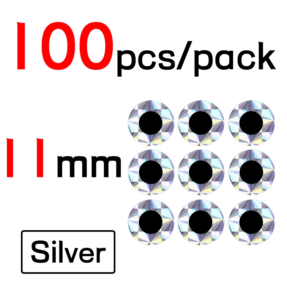 11mm Sliver 100pcs