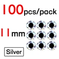 11mm Sliver 100pcs