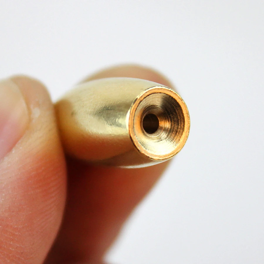 Plomos de tungsteno para pesca, 100 Uds., 3,5g/5g/7g/14g/17g, hilo en forma de bala, cobre dorado, latón, aparejos de peso, accesorios para señuelos de hundimiento - imagen 3