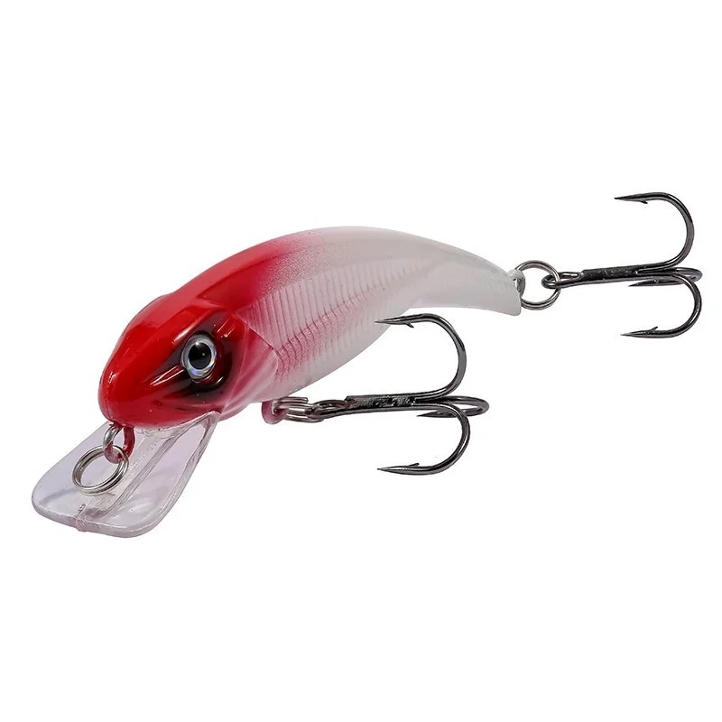 Señuelo de Pesca de pececillos, cebo duro de plástico Artificial, Wobblers Crankbait, Lucio, Pesca de carpa, 1 piezas, 7,5 cm, 6,3g - imagen 4