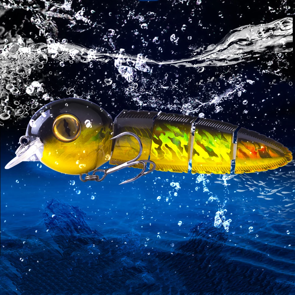 CCLTBA perfecto 6 pulgadas 40g Señuelos de Pesca multiarticulados Swimbait Wobbler cebo Señuelos de Pesca Wobbler Minnow personalizado nuevo - imagen 4