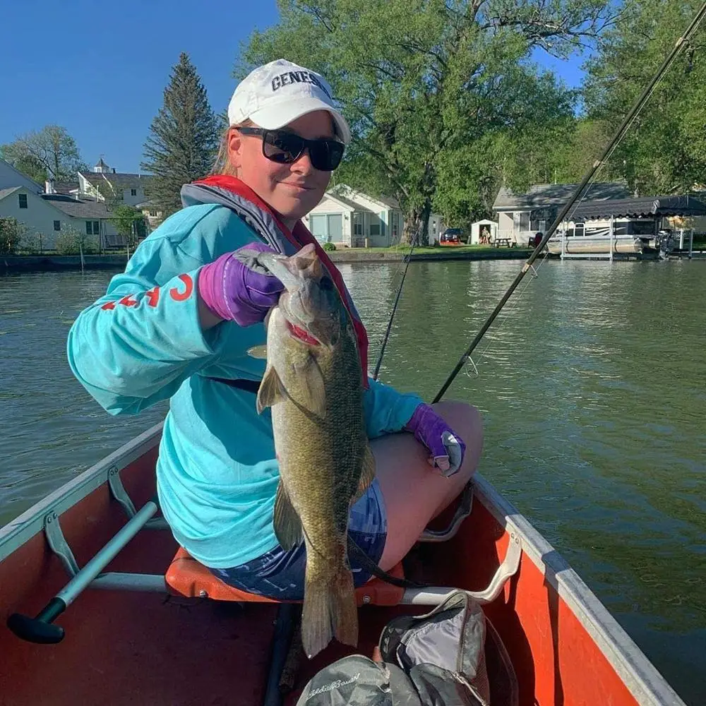 Bassdash-guantes de pesca antimate UPF 50 + para mujer, protección solar UV, sin dedos, para kayak, remar, senderismo y ciclismo - imagen 5