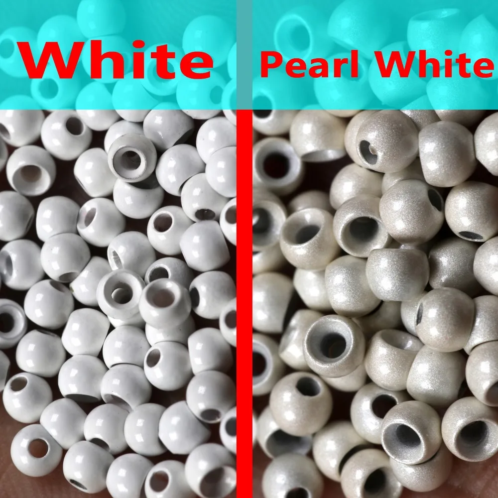 Wifreo-Cuentas de latón para atar moscas, 20 piezas, 2,8mm, 7/64 ", ninfa Stonefly Streamer, cabeza ponderada FL, naranja, arcoíris, dorado - imagen 4