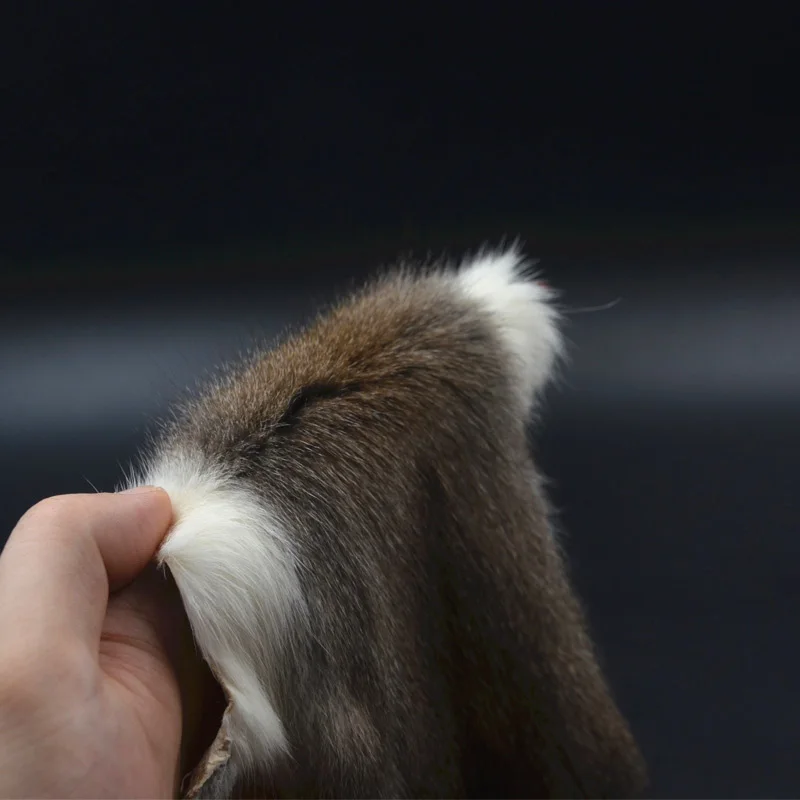 Zonker-Tira de pelo grueso natural para pesca con mosca, piel de ardilla de pino, ninfas, 2 estilos, materiales suaves para duchar moscas - imagen 3