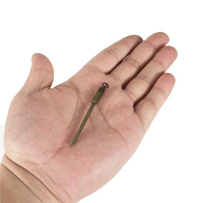 FLYSAND-bolsas de Pva para pesca de carpa, bolsas sólidas para tallos, bolsa resistente para tallos, herramienta de Terminal de inserción de plomo, accesorio de pesca, 10 piezas - imagen 3