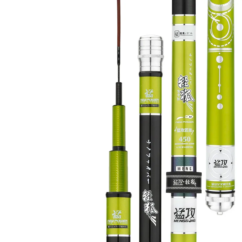 Caña de pescar Telescpic de 3,6 m-7,2 m, 28 Tune, Pesca de Taiwán, 60T, fibra de carbono, Oltas de mano, carpa, pez bagre, aparejos de Pesca - imagen 2