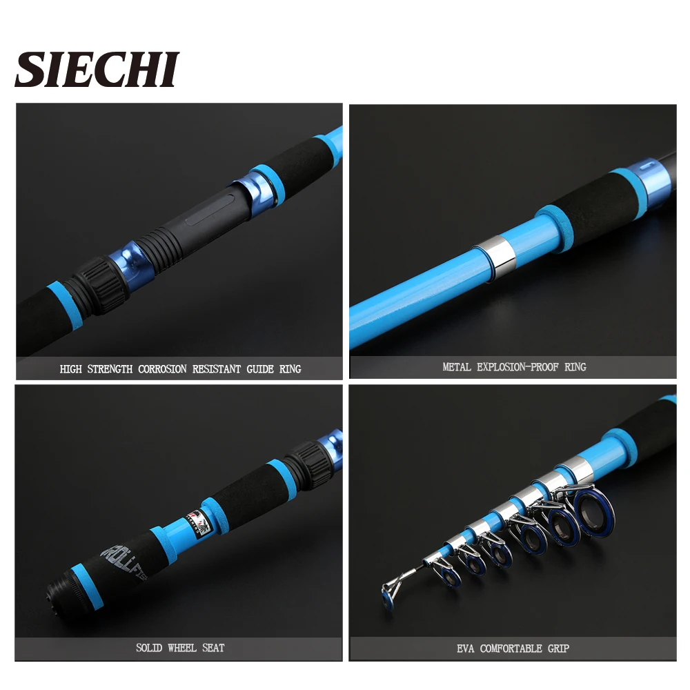 Mini caña de pescar telescópica, alimentador de carpa de 1,8 M-3,0 M, caña de pescar de FRP duro - imagen 3