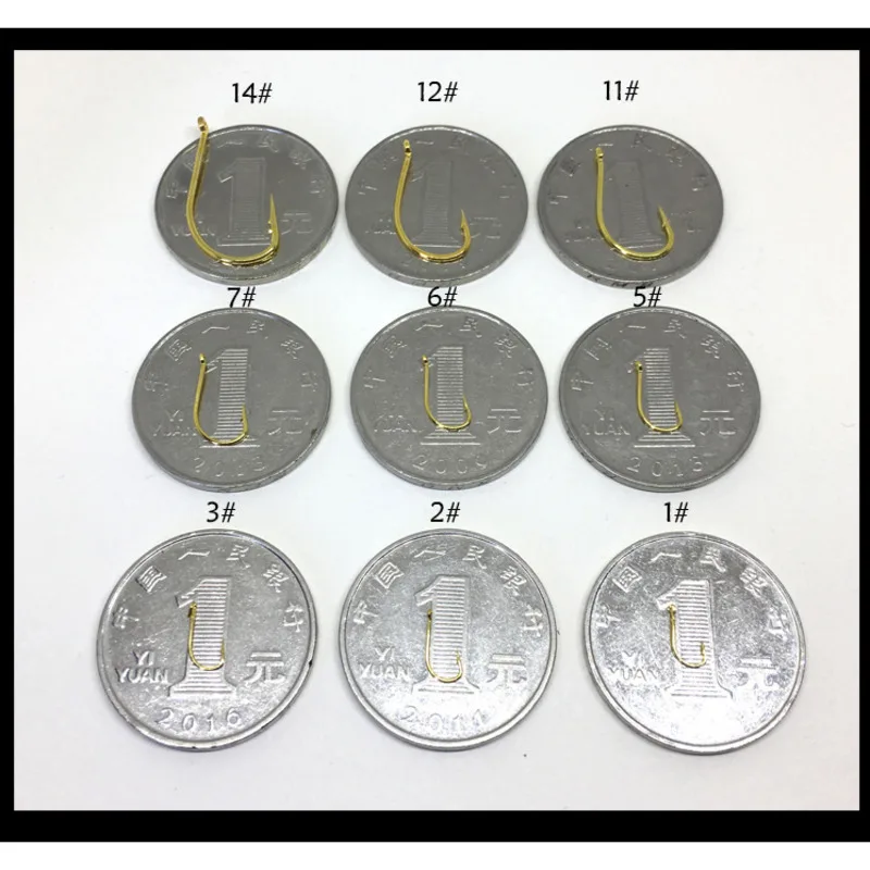 Venta al por mayor a granel 2000 unids/lote anzuelos de púas circulares de ojos dorados anzuelo de corriente aparejos de Pesca de carpa voladora Pesca peche pescaria - imagen 4