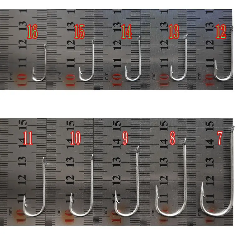 Venta al por mayor, 1000 Uds., anzuelos de cabeza plana, anzuelos con púas estañadas, anticorrosión, vástago largo, anzuelo palangre, accesorios de Pesca de mar - imagen 5