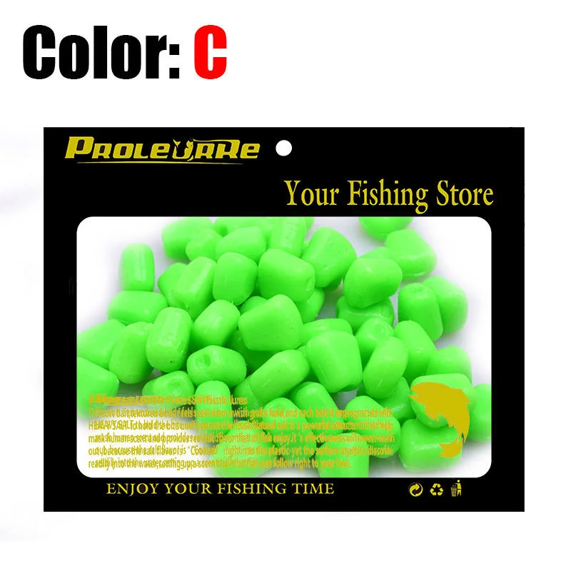 100 unids/lote de cebos flotantes de pesca de maíz, señuelo suave saborizado de hierba, cebo de carpa de olor cremoso, cebo de plástico suave de silicona Artificial - imagen 5