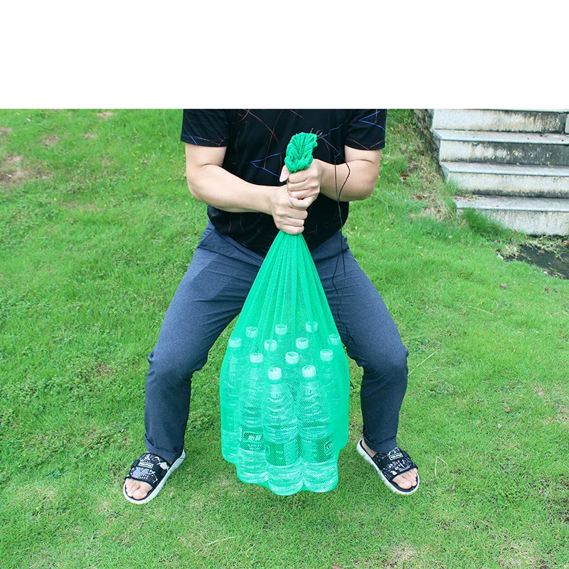 Bolsa de red para peces de mano, bolsa de red de protección para peces, pequeña malla de nailon tejida gruesa - imagen 4