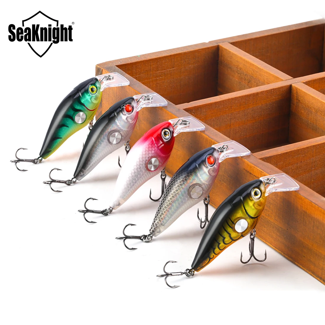 SeaKnight SK003 señuelo de pesca Crankbait 1 pieza 10g 55mm 1,8-3,9 M señuelo de pesca Wobbler flotante cebo de manivela de buceo profundo agua salada dura - imagen 3