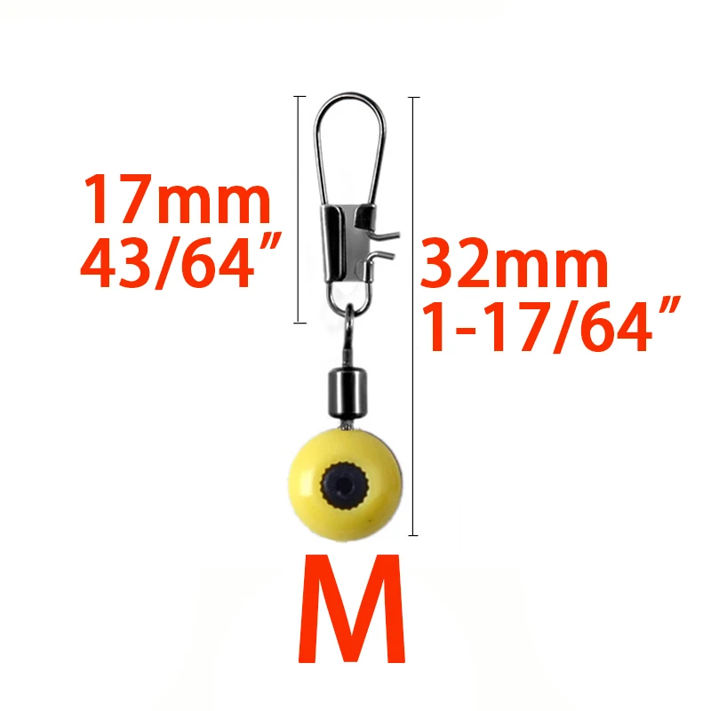 Simpleyi-conector de flotador de pesca, 20 piezas, granos espaciales, giratorio, suministros de pesca con caja, herramienta de aparejos de pesca - imagen 5
