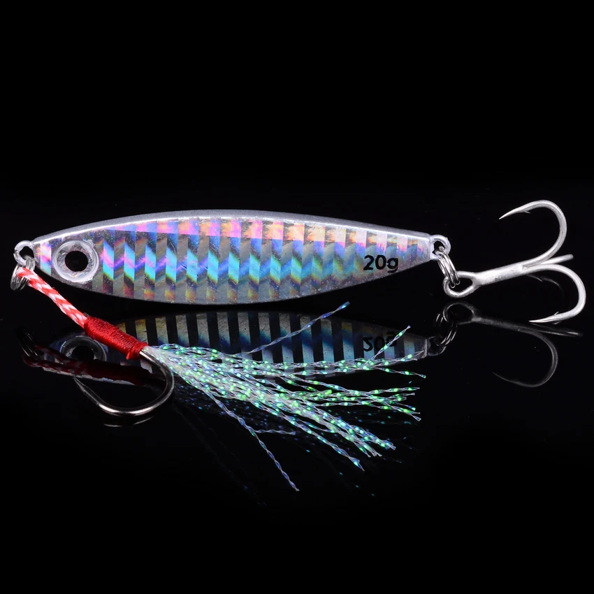 Cebos giratorios de Metal fundido, 1 piezas, 7g, 10g, 15g, 20g, 30g, Señuelos de Pesca, Jigs, trucha, aparejos duros - imagen 5