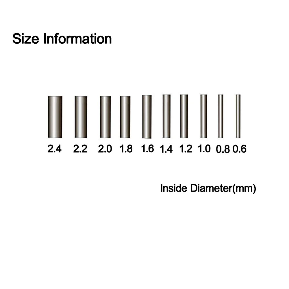 1000 Uds. Tubo de pesca de cobre redondo negro, tubo de alambre de pesca, manguitos de engarzado, conector, herramienta de accesorios de sedal de pesca - imagen 2