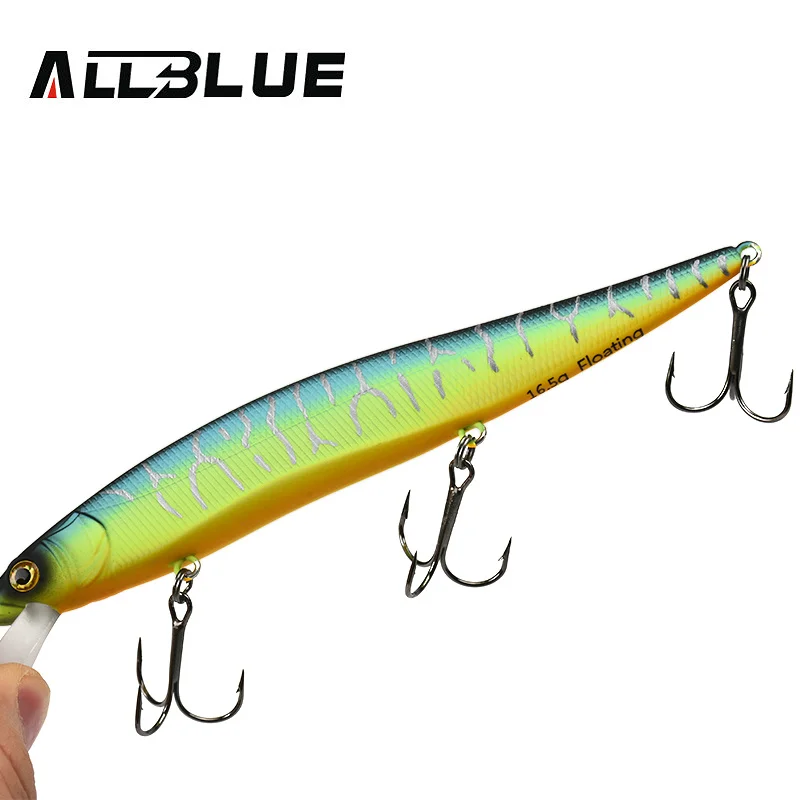 ALLBLUE-señuelo de pesca MIHAWK MAGNUM 130F, Jerkbait, 130mm, 16,5g, flotante, Wobbler, Minnow, Lucio, aparejos de pesca, anzuelos MUSTAD - imagen 4