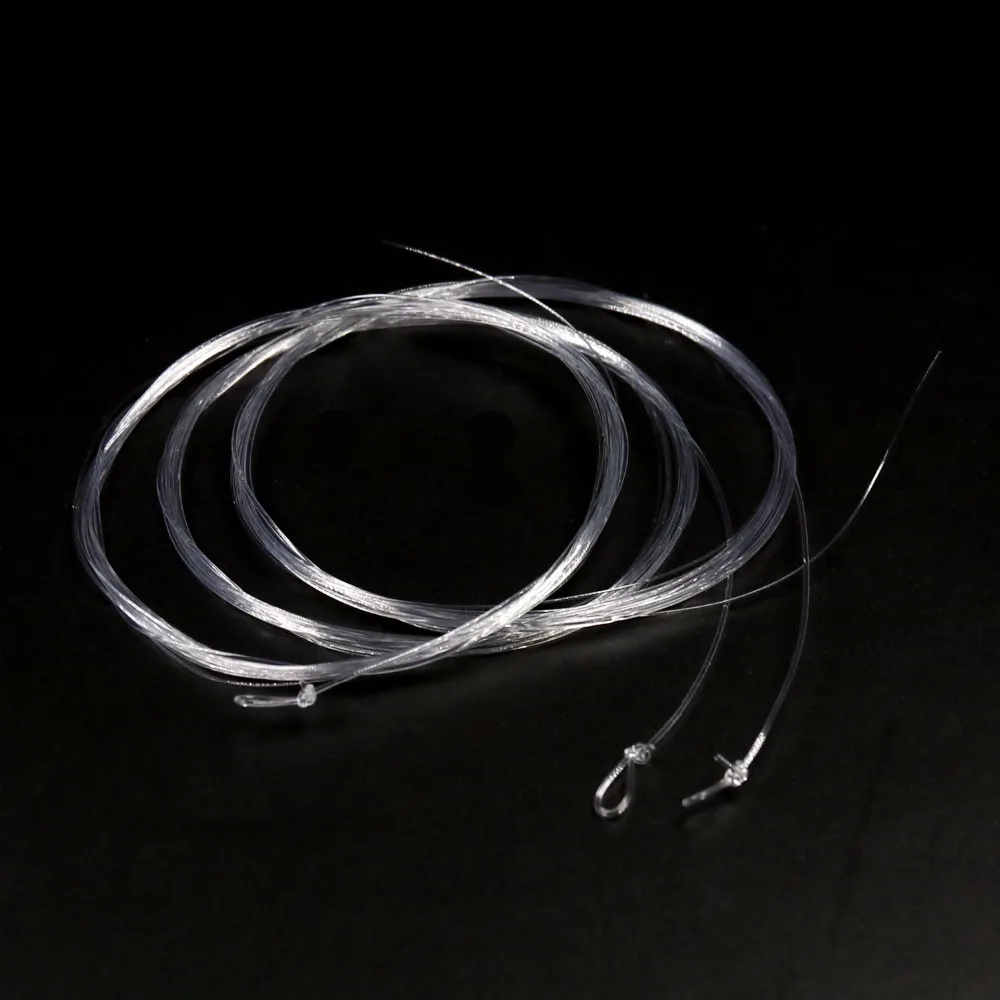 Bimoo-cable de pesca con mosca transparente, 2 piezas, líder cónico de extremo en bucle, tamaño 0X, 1X, 2X, 3X, 4X, 5X, 6X, 7X, opcional - imagen 3